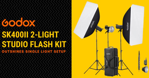 Godox SK400II 2-Light Studio Flash Kit Outshines Single Light Setup