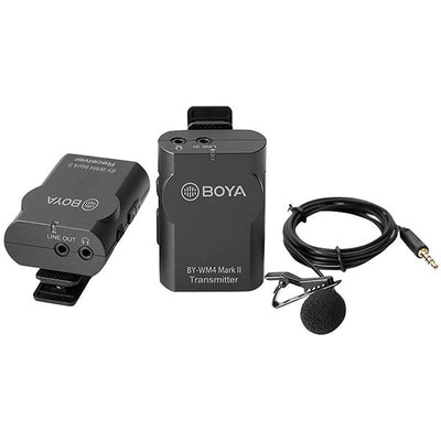 BOYA BY-WM4 Mark II Portable 2.4G Wireless Microphone System TX-RX