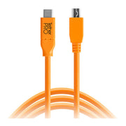 Tetherpro Usb Type-C Male To Usb Type-C Male Cable (15', Orange)