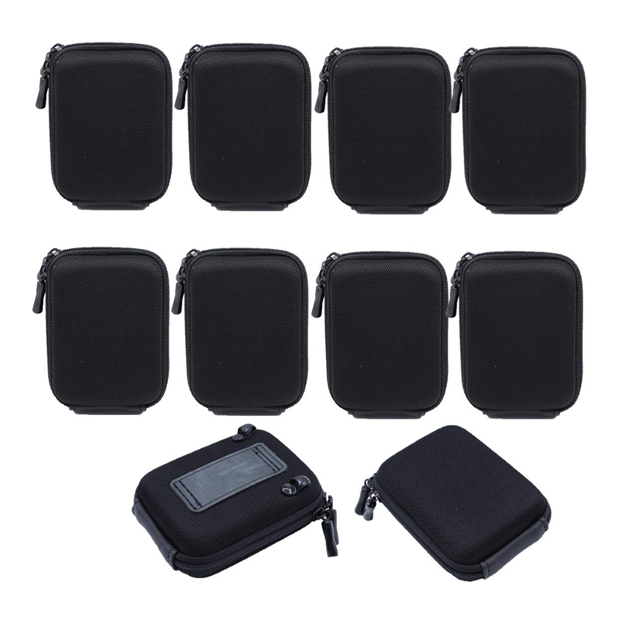 Solibag Carry Case -5001 Hardcase Pure Black L (With Shoulder Strap And Belt Loop) Suitable For Example Cybershot Dsc Hx60 Hx90 - Coolpix S9900 W100 W150 - Lumix Dmc Tz70 Tz80 - Powershot Sx710 Sx720 Pack Of 10Pcs