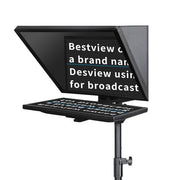 Desview T22 Professional Teleprompter Set with 21.5'' Reversing Monitor for Broadcast Recording