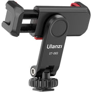 Ulanzi ST-06S Camera Hot Shoe Phone Holder Flexible Phone Tripod Mount Adapter with Cold Shoe Mount