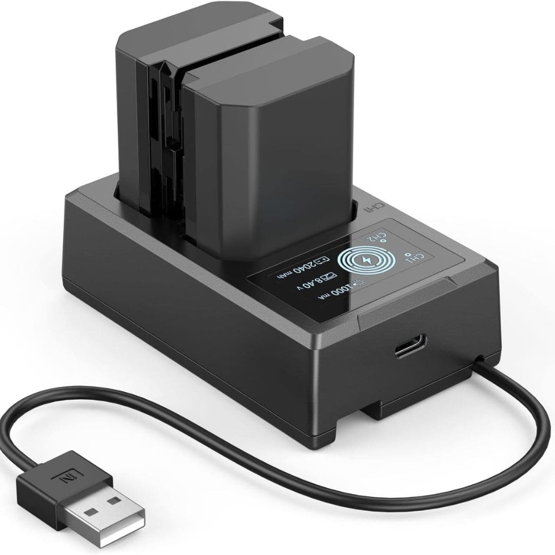 SmallRig NP-FZ100 Kit with 2 Batteries and 2-Bay USB Charger (3824B)