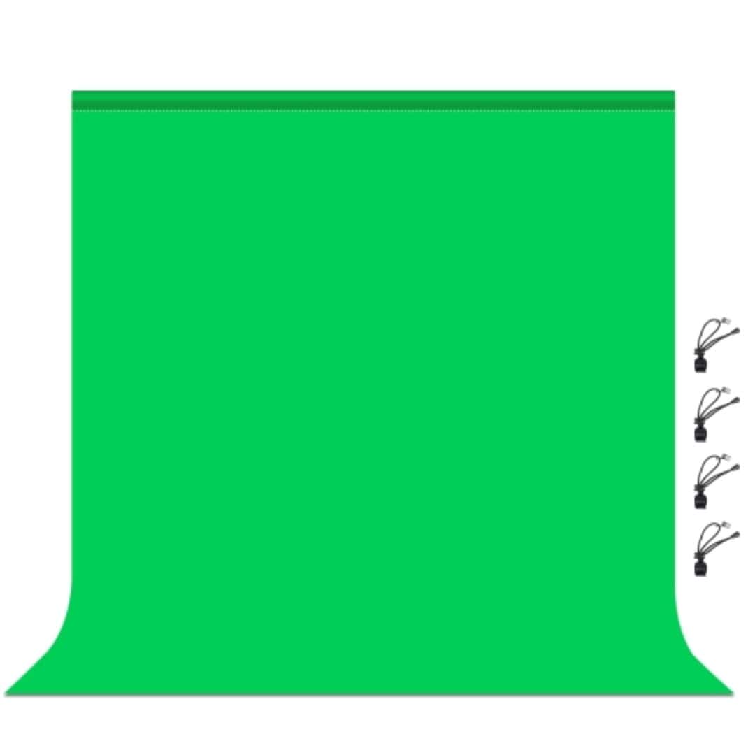 PULUZ 2m x 2m Photography Background Thickness Photo Studio Background Cloth Backdrop(Green) PU5207G