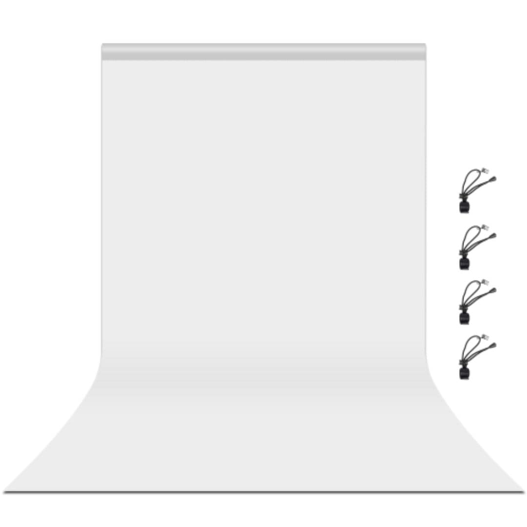 PULUZ 3m x 6m Photography Background Thickness Photo Studio Background Cloth Backdrop (White) PU5206W