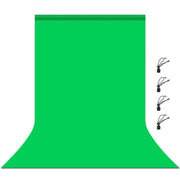 PULUZ 3m x 6m Photography Background Thickness Photo Studio Background Cloth Backdrop (Green) PU5206G