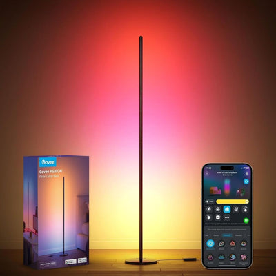 Govee LED Floor Lamp, RGBIC Corner Floor Lamp Works with Alexa Google Assistant, 1