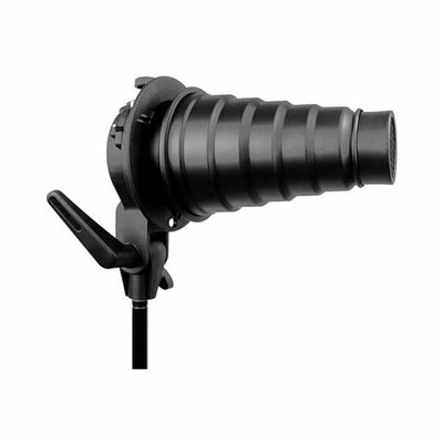 Syosi Metal Conical Snoot with Honeycomb Grid &amp; 5pcs Color Filter Kit, for Bowens