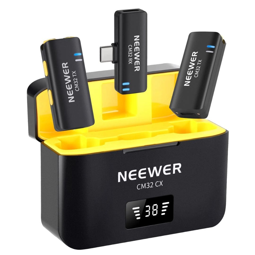 NEEWER CM32 Wireless Lavalier Microphone for USB-C