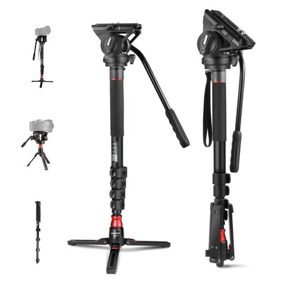 Neewer Aluminum Alloy Monopod with Fluid Head