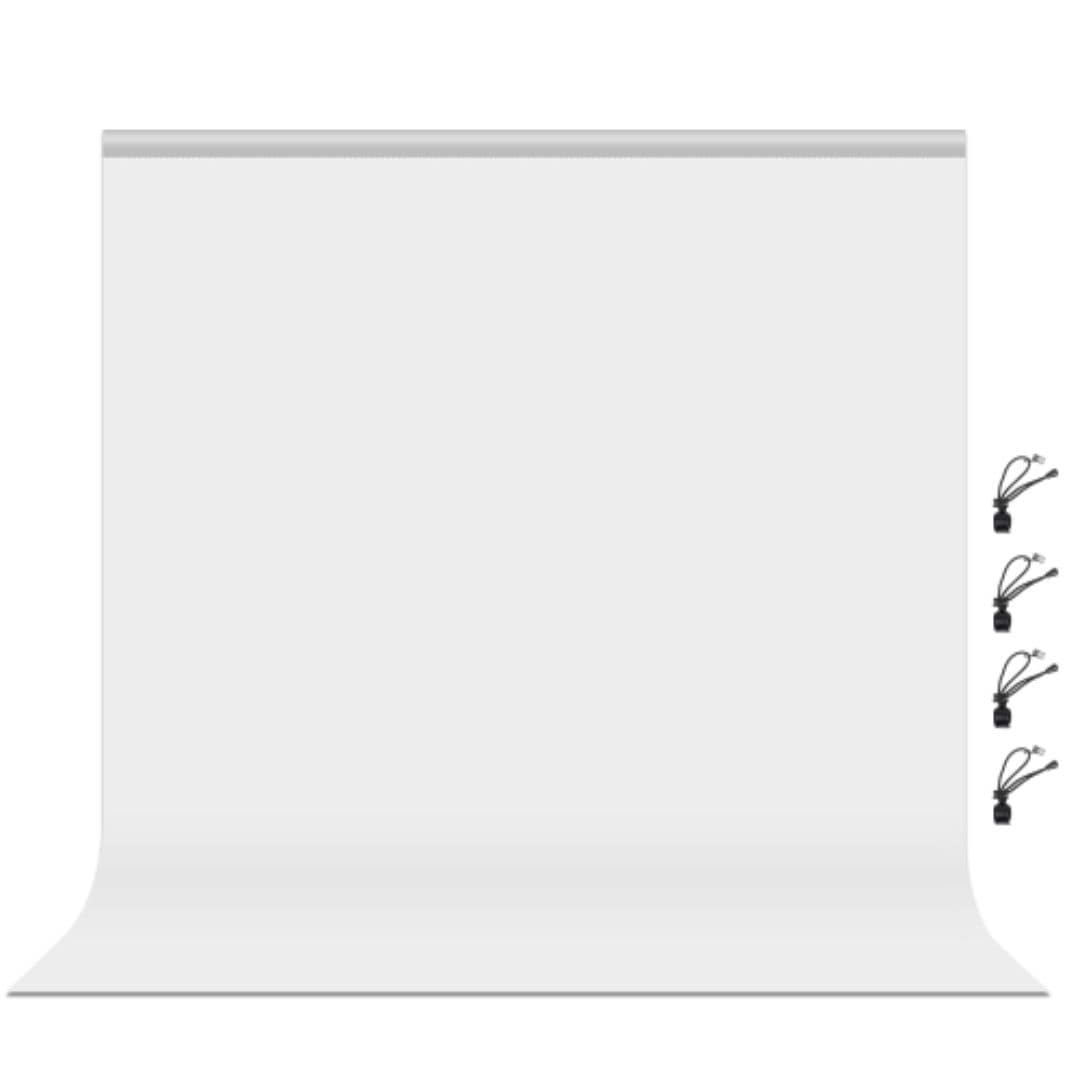 Puluz 2m x 2m Photography Background Thickness Photo Studio Background Cloth Backdrop (White) PU5207W