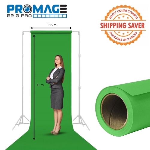 PROMAGE Seamless Multi-Color Background Paper (1.35 m x 11 m)