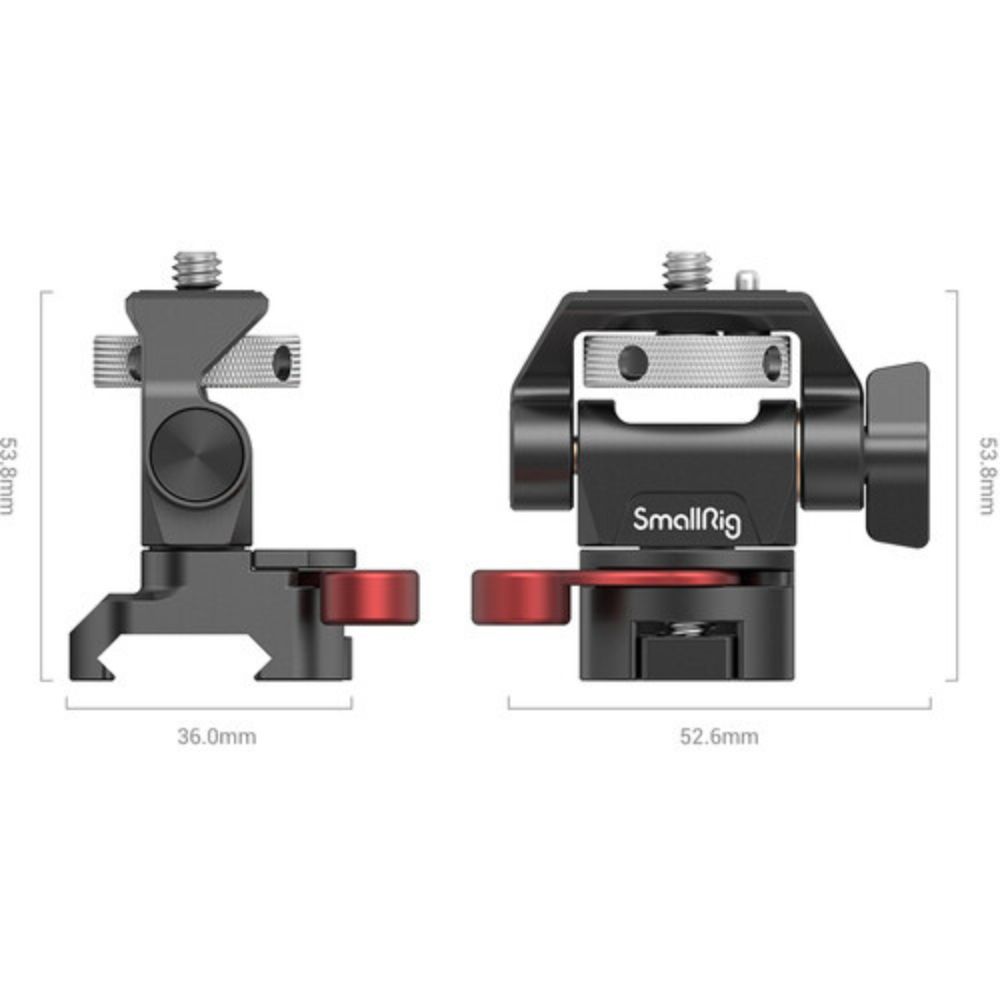 SmallRig Swivel and Tilt Adjustable Monitor Mount with NATO Clamp Mount 2906B
