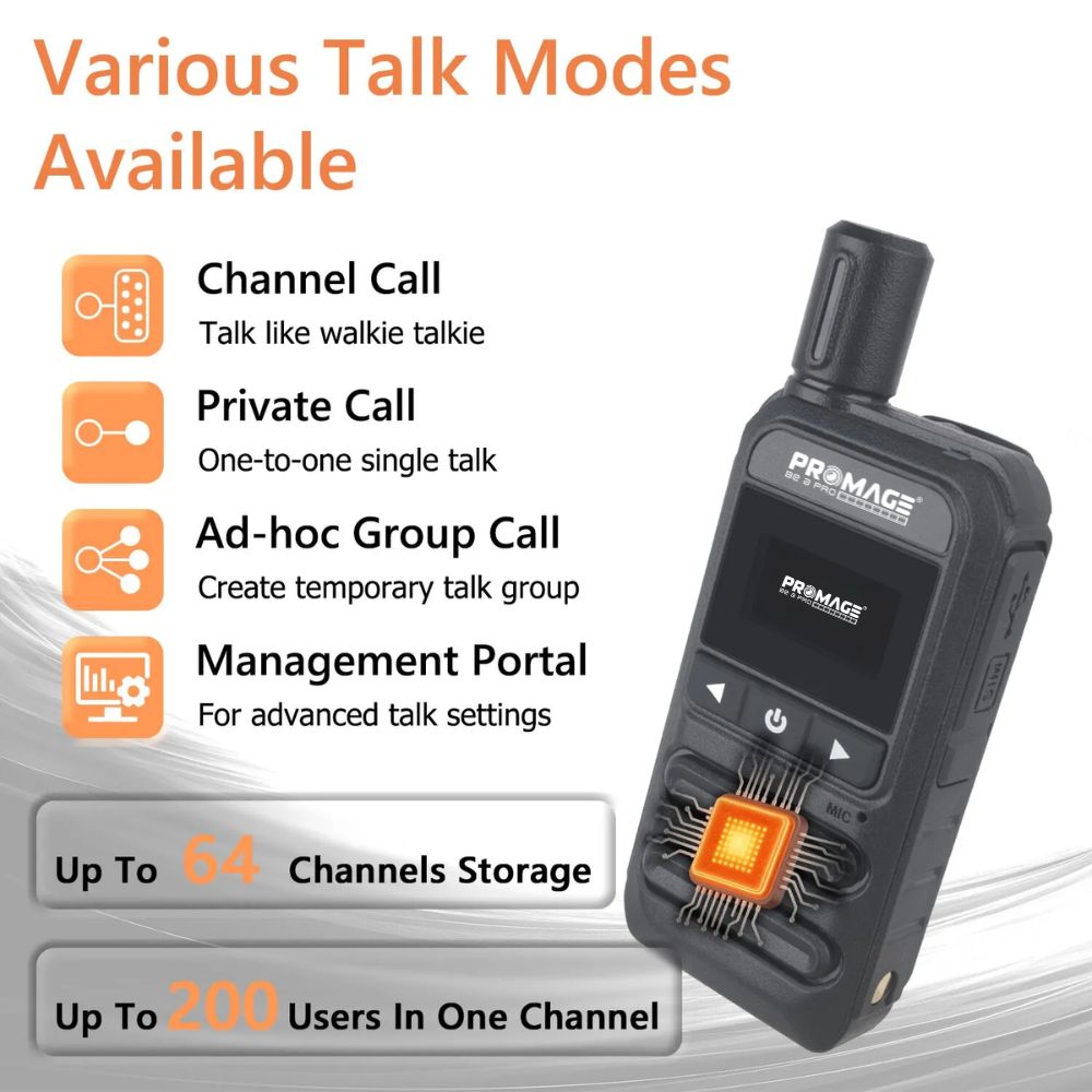 PROMAGE CONNECT PC-WT975 Mini Pro Walkie Talkie