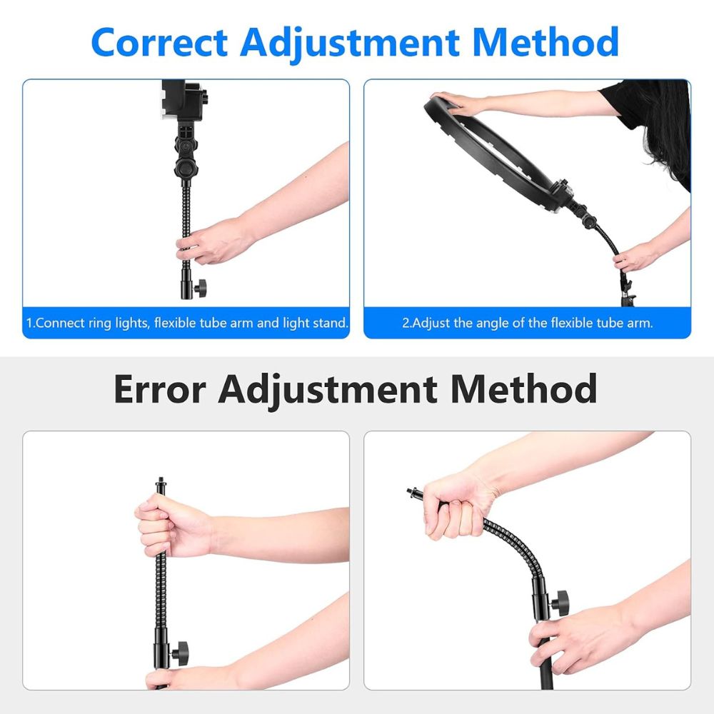 Neewer 10"/25cm Metal Flexible Tube Arm