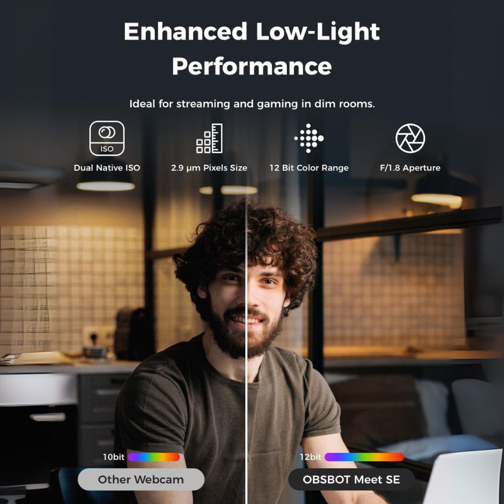 OBSBOT Meet SE AI Powered Full HD Webcam