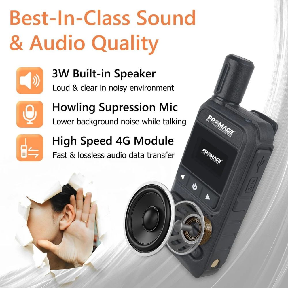 PROMAGE CONNECT PC-WT975 Mini Pro Walkie Talkie