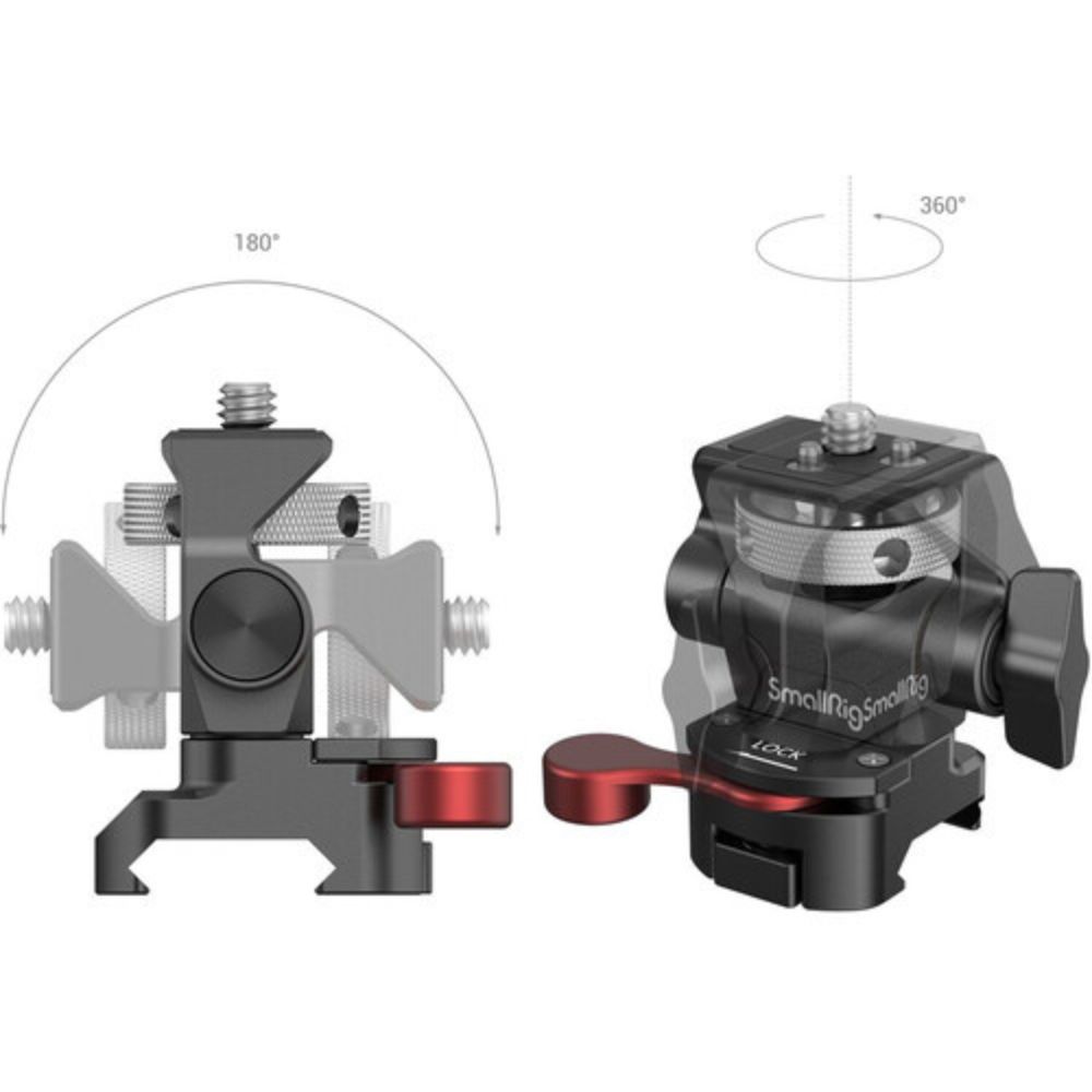 SmallRig Swivel and Tilt Adjustable Monitor Mount with NATO Clamp Mount 2906B