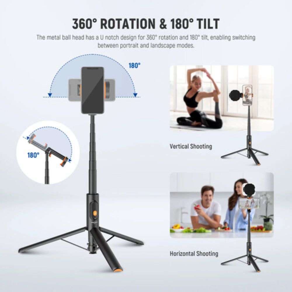 Neewer Basics Quick Release Selfie Stick (Black)