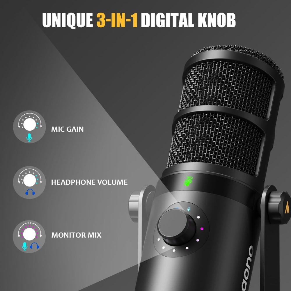 Maono PD400X USB/XLR Podcast Dynamic Microphone