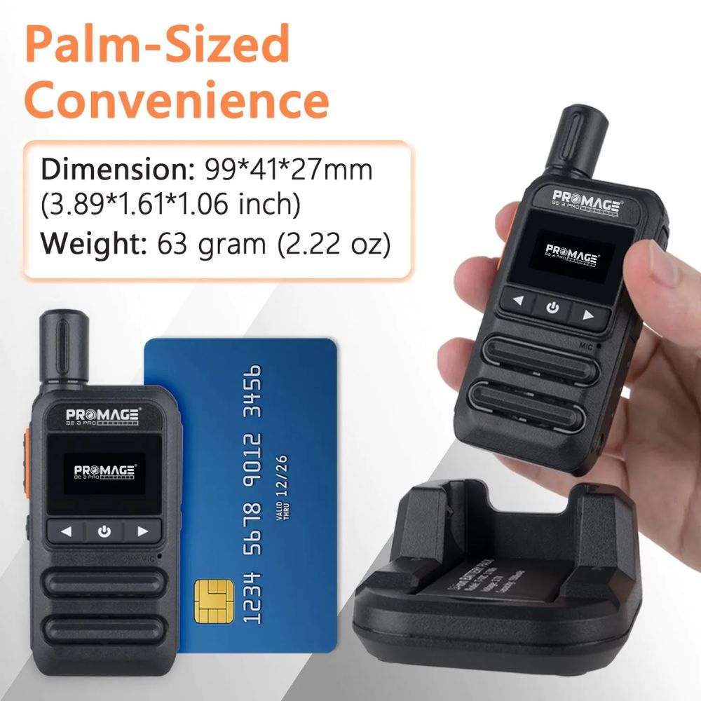 PROMAGE CONNECT PC-WT975 Mini Pro Walkie Talkie