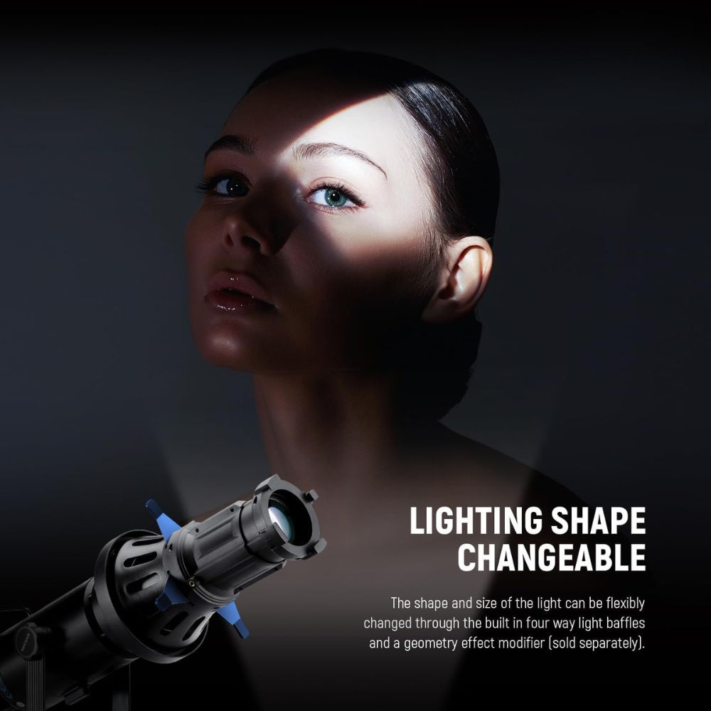 NEEWER Spotlight Snoot with 20° Projection Lens