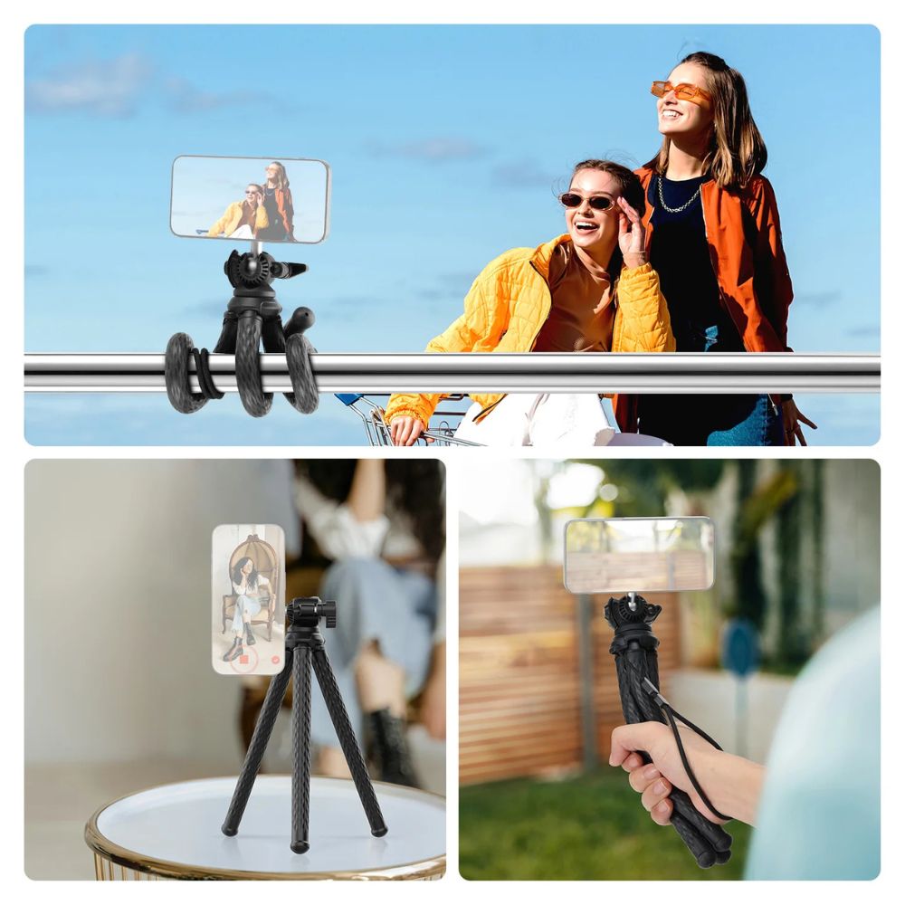 NEEWER TP33 Magnetic Flexible Phone Tripod with Ball Head & Metal Ring