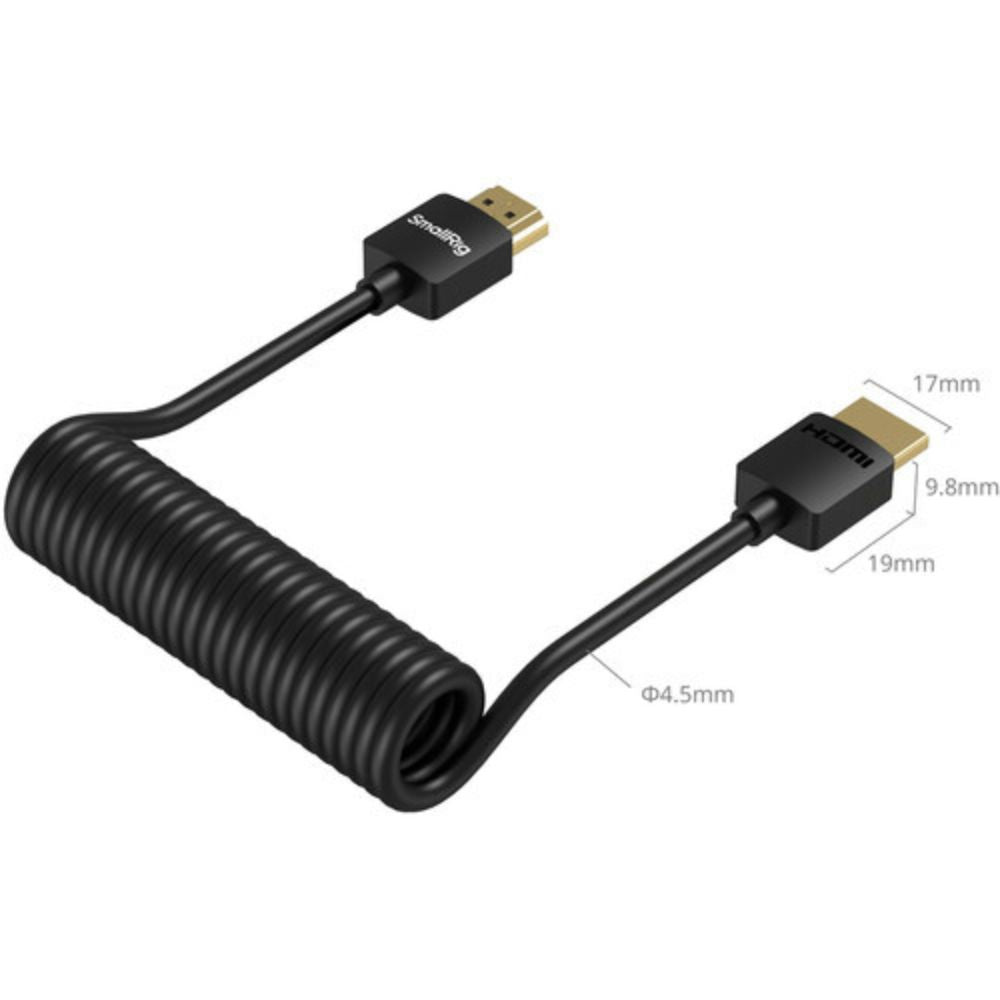 SmallRig Coiled HDMI Data Cable (3.9")