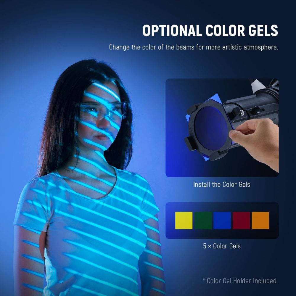 NEEWER Spotlight Snoot with 20° Projection Lens