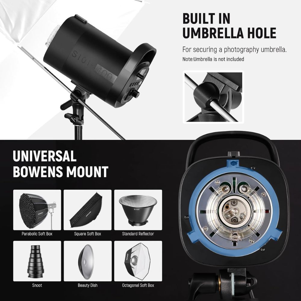 Neewer 800Ws Studio Monolight Flash Light Kit