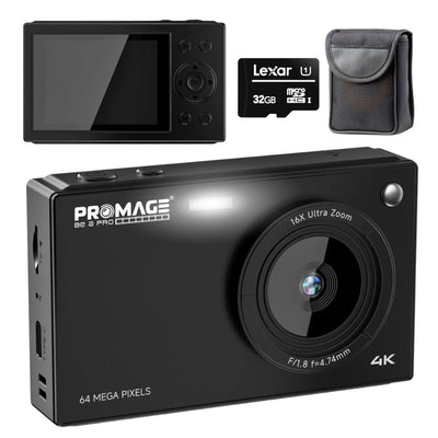 Promage 4K Dual Screen Digital Camera (PC130) - Black