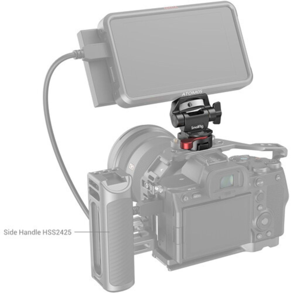 SmallRig Swivel and Tilt Adjustable Monitor Mount with NATO Clamp Mount 2906B