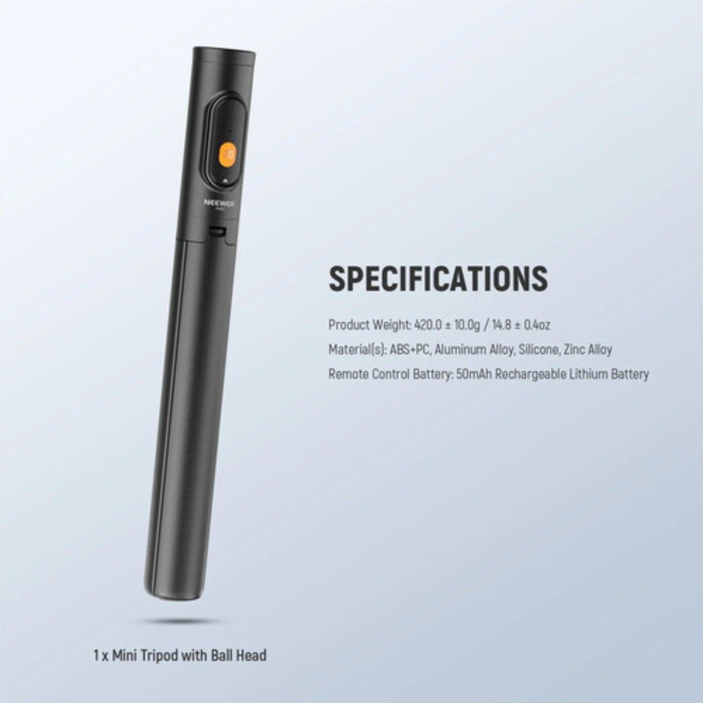 Neewer Basics Quick Release Selfie Stick (Black)
