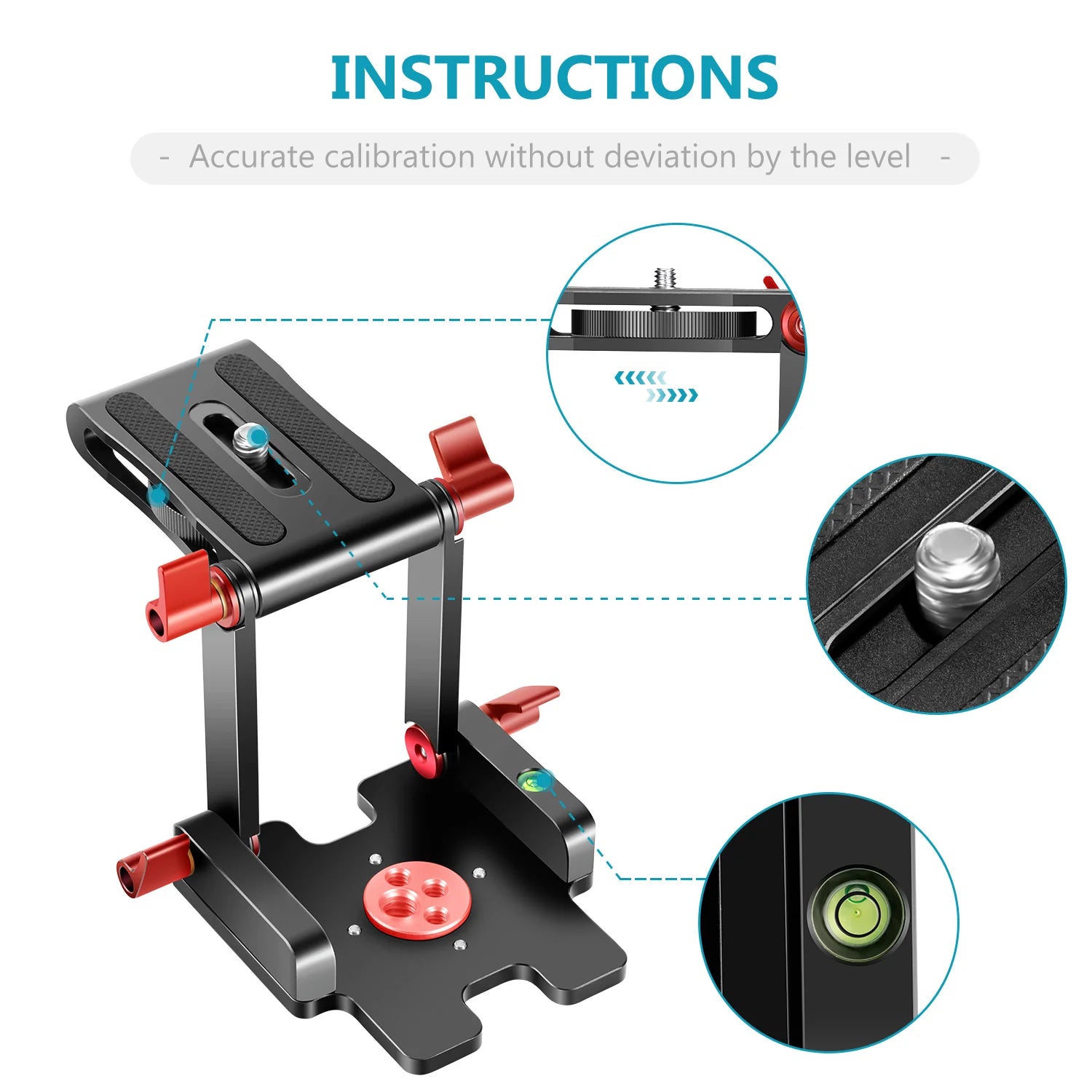 NEEWER Z Flex Tilt Ball Head with quick shoe QR Plate Bracket Aluminum Alloy for Canon Nikon Sony Camcorder