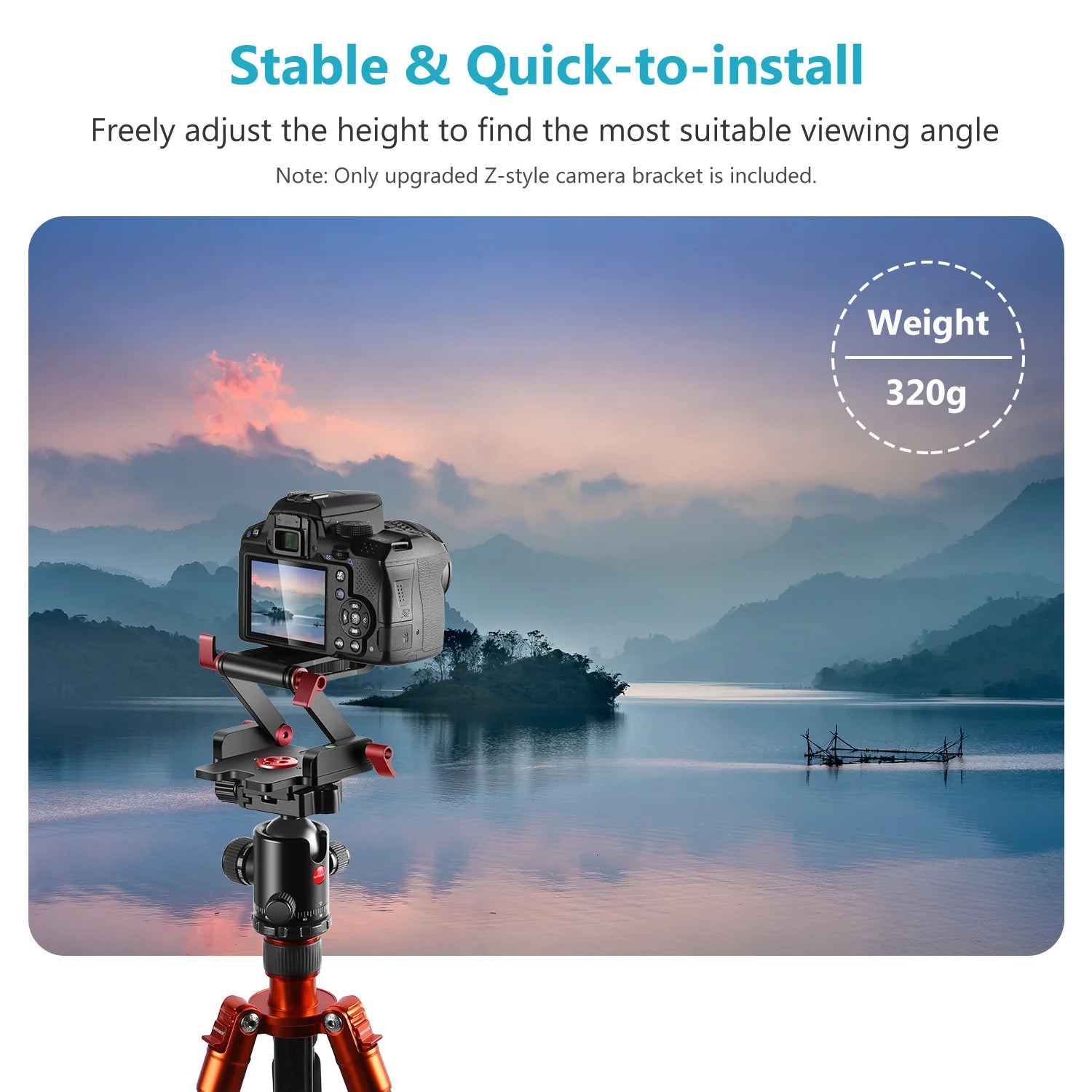 NEEWER Z Flex Tilt Ball Head with quick shoe QR Plate Bracket Aluminum Alloy for Canon Nikon Sony Camcorder