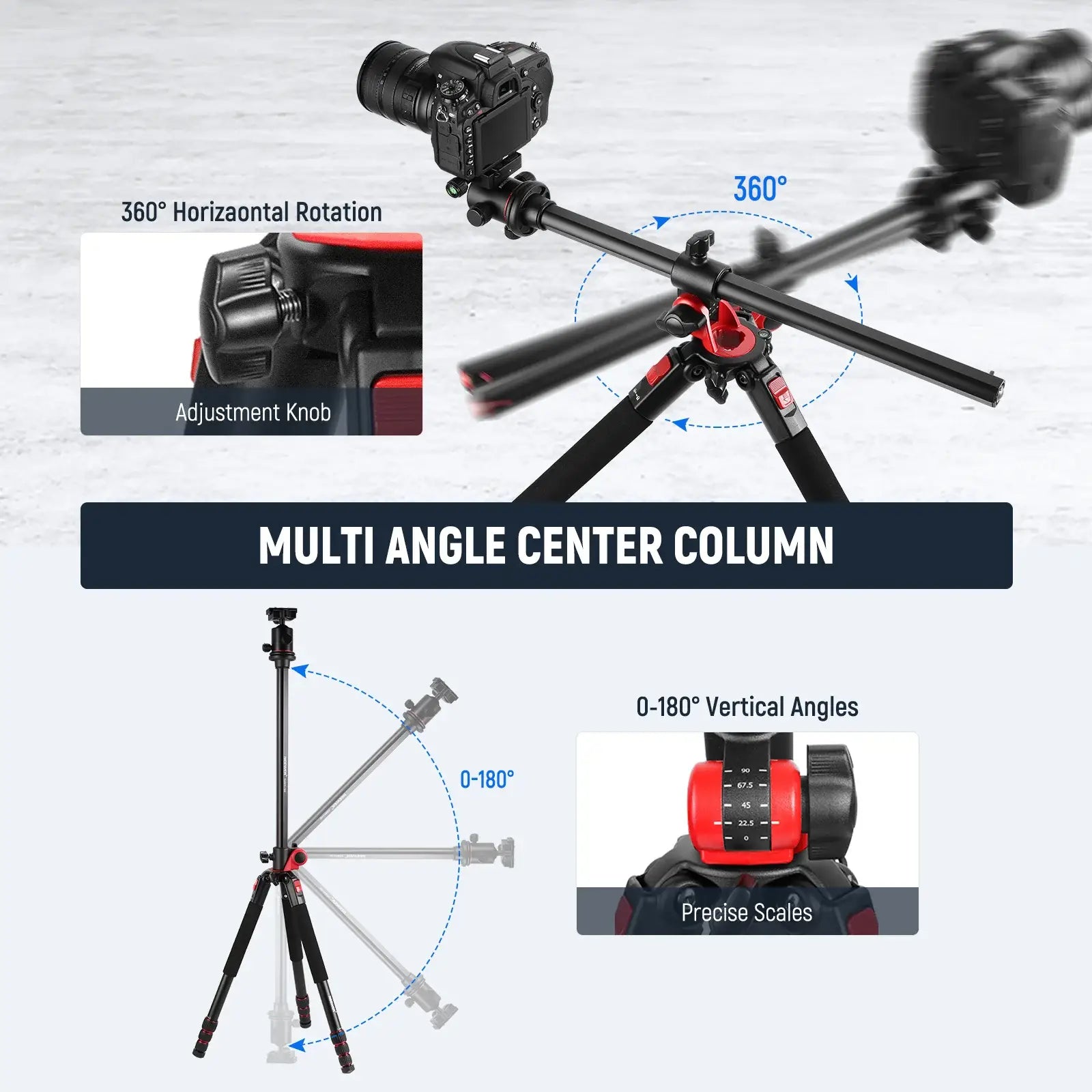 NEEWER 79'' Aluminum Alloy Camera Monopod Tripod N284L+G0