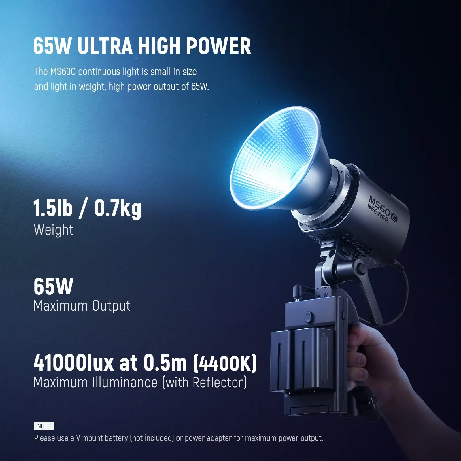 NEEWER MS60C RGB LED Video Light with App Control