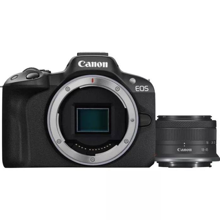 Canon EOS R50 Mirrorless Camera with RF-S 18-45mm F4 Lens