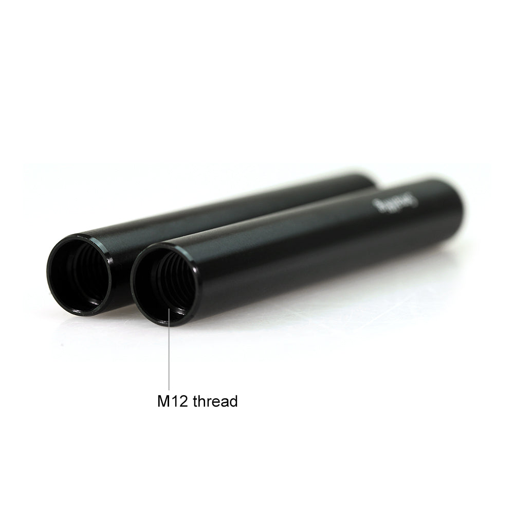 SMALLRIG Aluminum Alloy Pair of 15mm Rods (M12-4inch)1049