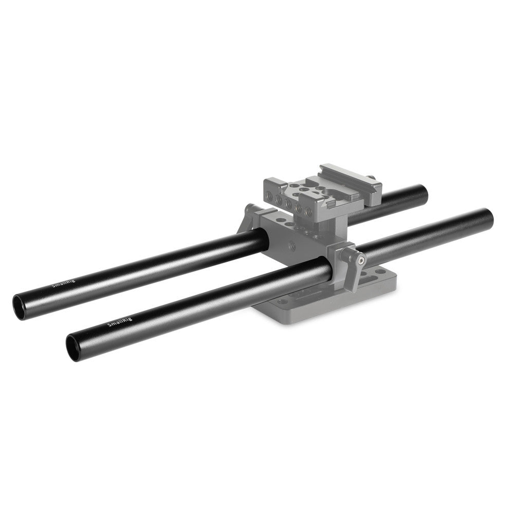 SMALLRIG Hard Anodizing Aluminum Alloy Pair of 15mm Rods (M12-12inch) 1053