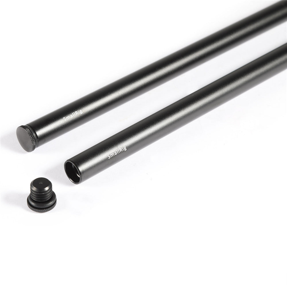 SmallRig 15mm Aluminum Rod (Pair, Black, 18")