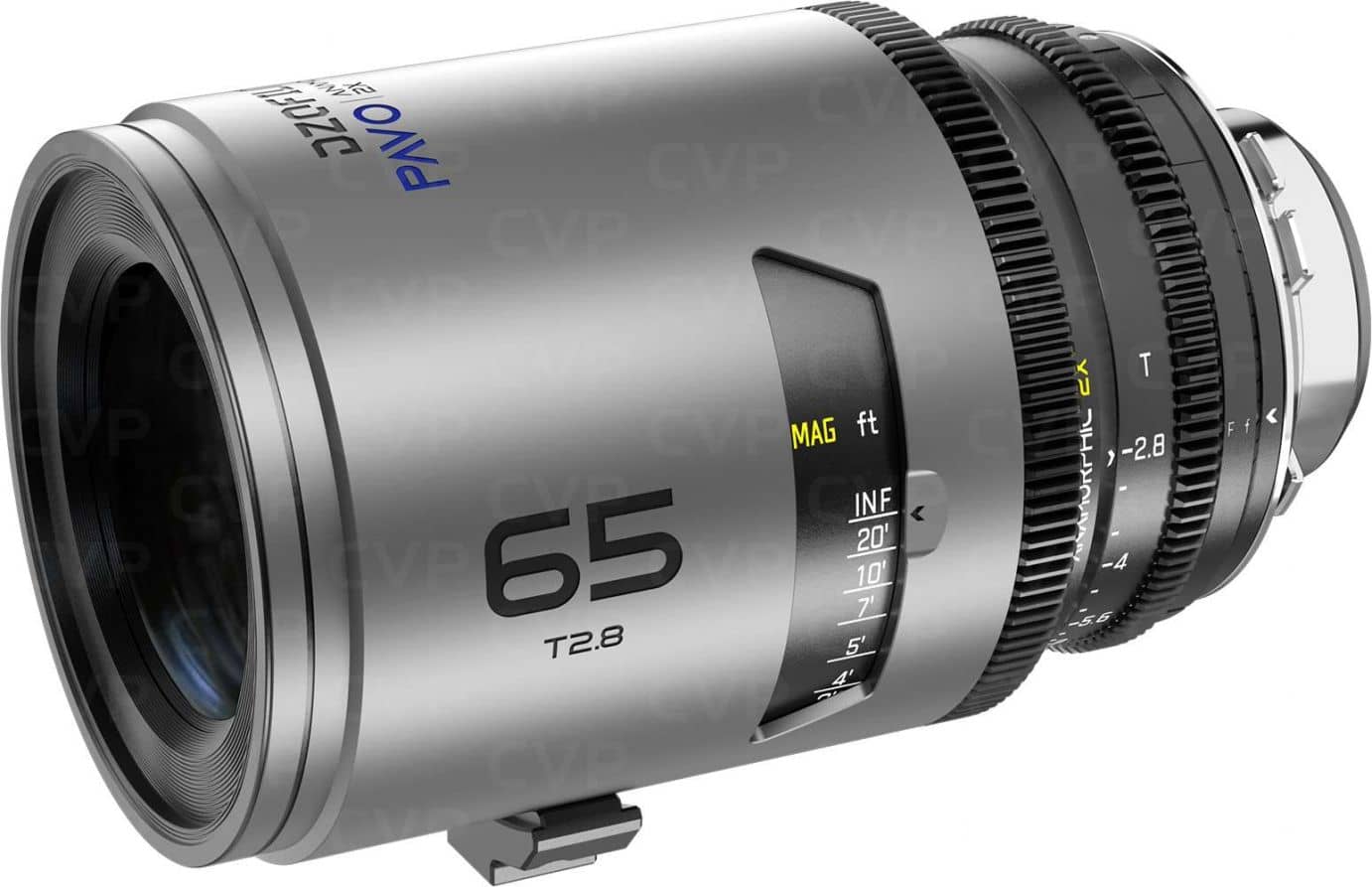 DZOFilm PAVO 2x Anamorphic Marco 65mm/180mm T2.8, 135mm T2.5 3-Lens Set (Blue Coating, PL/EF Mount, Feet)