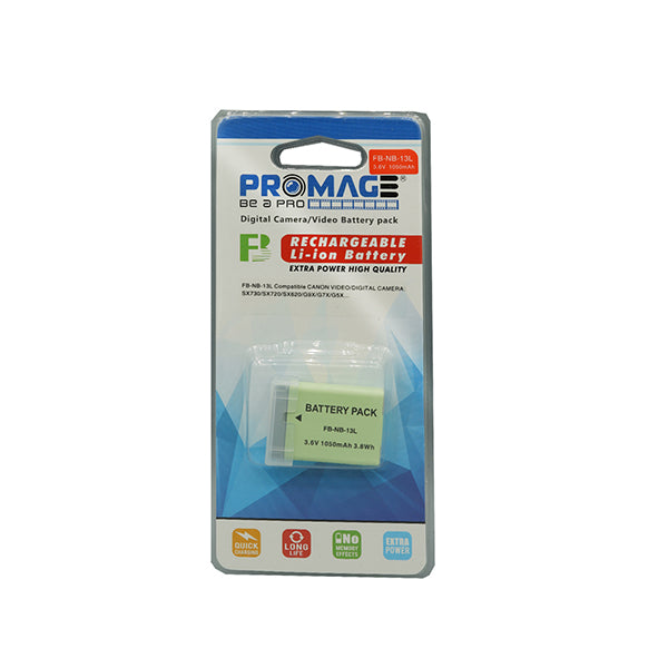 Promage NB13L Camera Battery for Canon