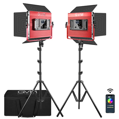 GVM 1200D RGB LED Light Panel (2-Light Kit)