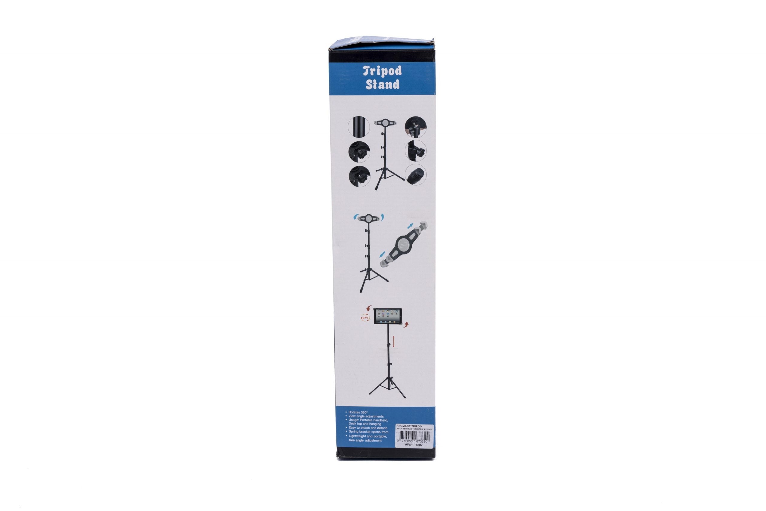 PROMAGE TRIPOD STAND WITH 360° IPAD HOLDER PM-IH20S