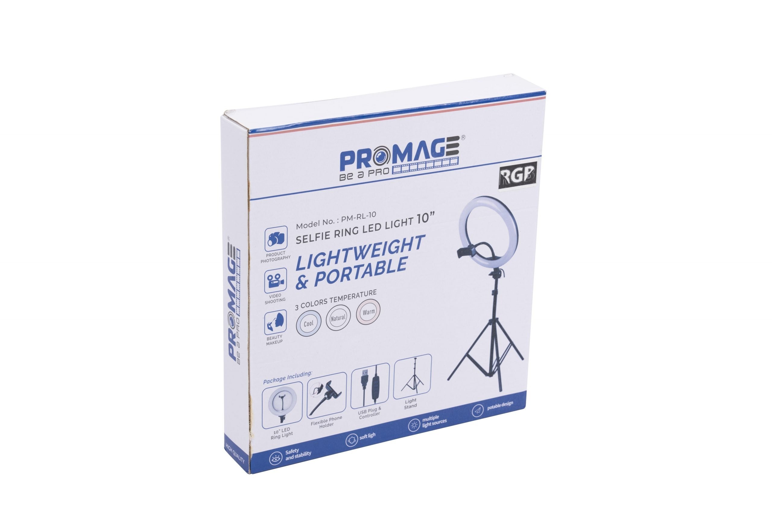 PROMAGE RGB RING LIGHT 10" PM-RL-10R