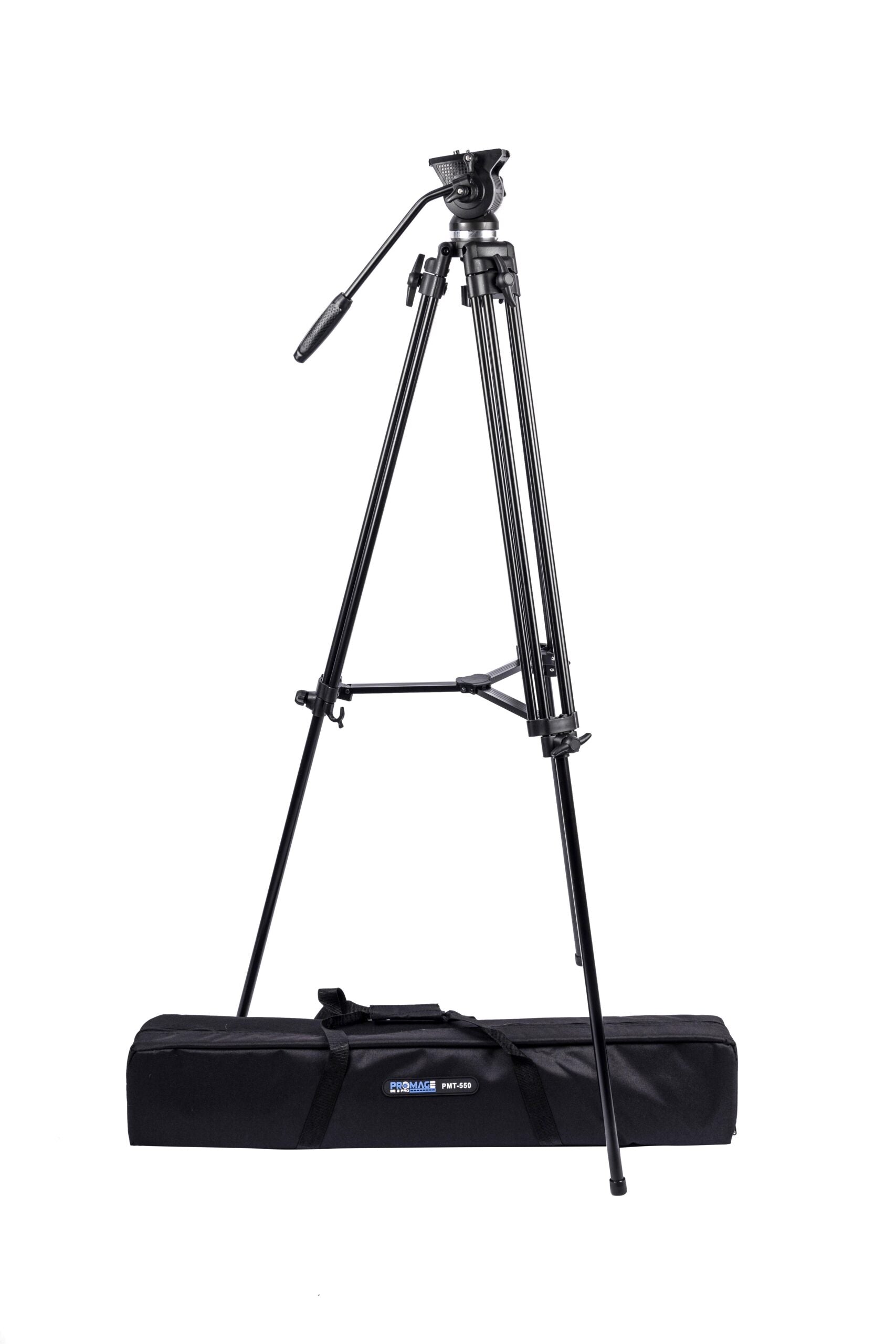 PROMAGE Aluminum Alloy Video Tripod (PMT-550) and Carrying Bag