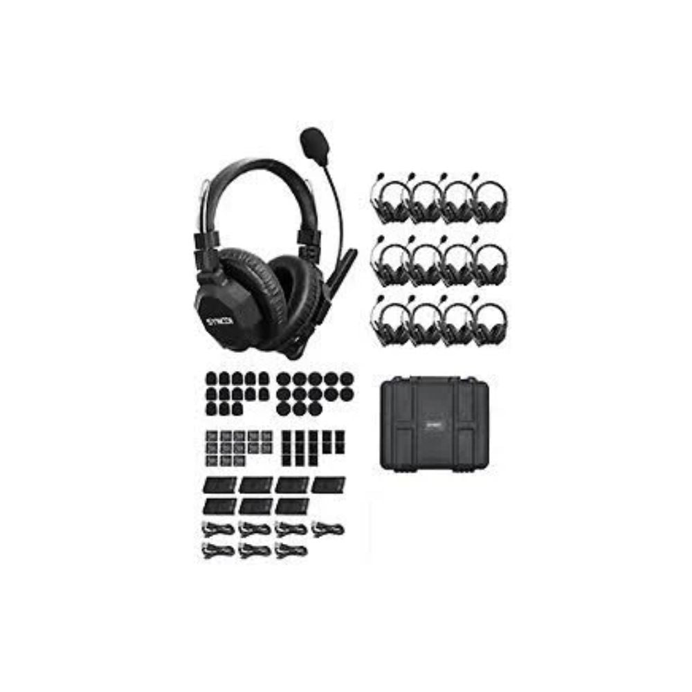 SYNCO Xtalk XMax13 Wireless Intercom System w/ 13 Dual-Ear Headsets