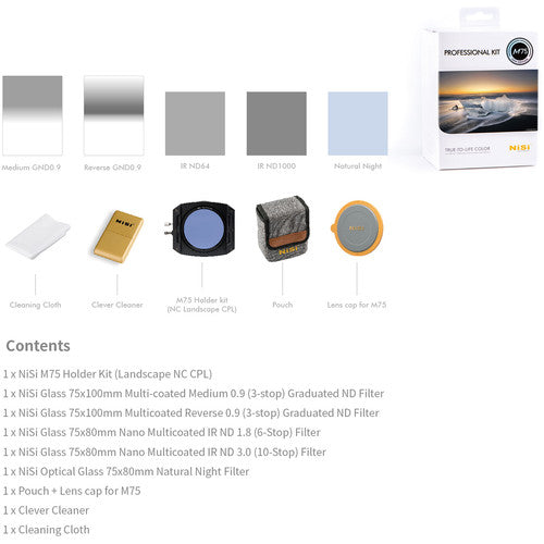 NiSi M75 75mm Professional Kit with Enhanced Landscape Circular Polarizer