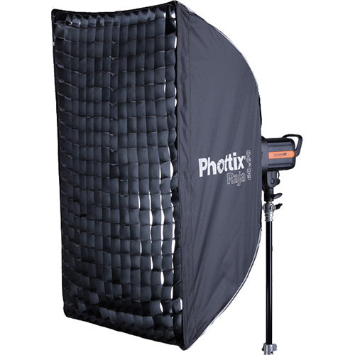 Phottix Raja Rectangular Softbox with Grid (24 x 35"")
